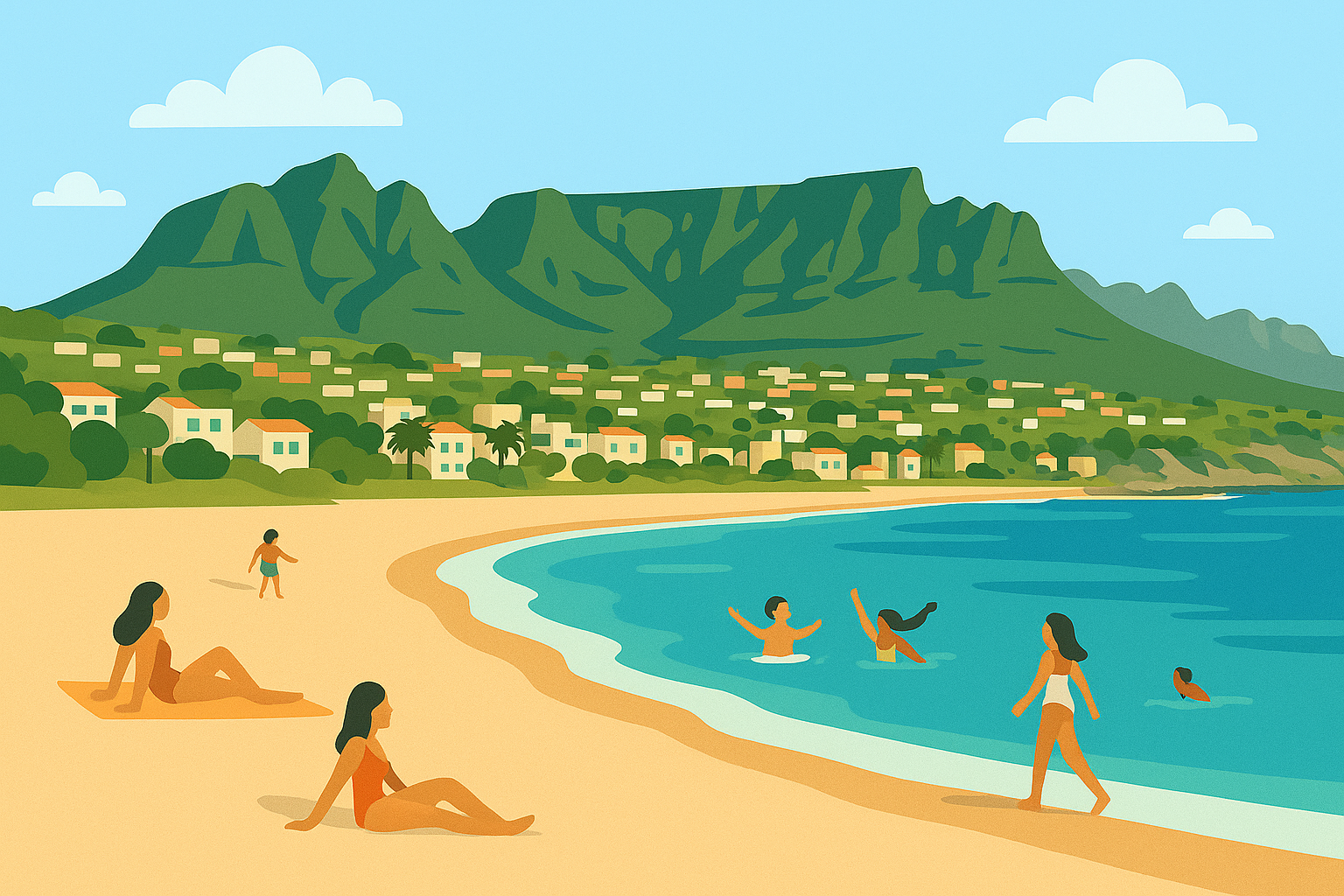 camps bay illustration